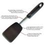 Silicone spatula set Heat resistant Not sticky Kitchenware Stainless steel and silicone For cooking, flipping and pressing