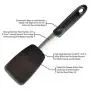 Silicone spatula set Heat resistant Not sticky Kitchenware Stainless steel and silicone For cooking, flipping and pressing