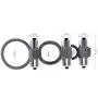 Silicone Triple Vi`br?tórs Co Ckring Mens P-??-?? Ring Lock Ring Toy