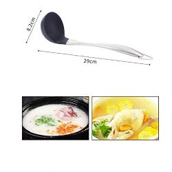 SKYyao Kitchen utensil set Stainless steel handle Silicone cookware set non-stick pan spatula spoon kitchenware supplies Silicone
