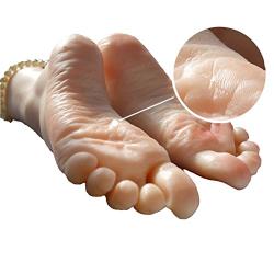 Simulation Girls Ballerina Dancer Gymnast Foot Silicone Feet Model Mannequin (With Nail)