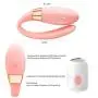 MC.Pig U-Shaped Electronic Couple Pleasure Stimulation Promote Toys Multi-Speed Bed Sport Self-Amusement Tool Rechargeable Silicone Vibrate Things for Couples Women Toys Bullet Waterproof Sexy Toys