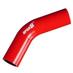 Upgr8 Universal 4-Ply High Performance 45 Degree Elbow Coupler Silicone Hose (1.25"(32MM), Red)