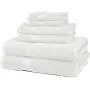 Pinzon 6 Piece Blended Egyptian Cotton Bath Towel Set - White