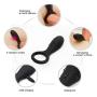 Soft Relax Massage Wireless Quiet Còckring Relax Toy Powerful Strong Vibration Delay Ring Silicone Massage Ring USB Charging Relax Toys