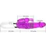 oneisall Silicone Clitoris Orgasmic Jumping 6-speed Orgasm Rotating Vibration Masturbation Toys Dildo Massager with Rotating Rolling Beads for Female, Purple