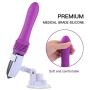 Silicone Thrusting Dildo Vibrator Women’s Toy 7 Speed 360 Degree Rotating Pulsator G Spot Clitoris Stimulator Wand Vagina Massager Pocket Size USB Adult Sex with Raised Dotted Balls Products Purple