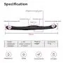 Wushuangyu Ladies and Couples Toys - 10 Speed Double Head Vibration -Waterproof Design - Perfect Travel and Vacation Companion Tshirt Massager - Vibrant Toy