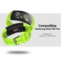 NotoCity Compatible Samsung Gear Fit2 Pro Band Solft Silicone Gear Fit2 Watch Strap for Samsung Gear Fit2 Pro Smartwatch Bans (Green, Large)