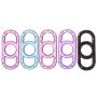 TPTPMAY 1Pc Stretchy Medical Silicone Three Cages Clock Ring Enrection Prolong Pennis Extension Relay Ejeculation Enhancer Six Toys