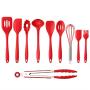 Kitchen Utensil Set Silicone 10 Pack Kitchenware High Temperature Silicone Kitchenware Nonstick Cookware Set,Black
