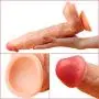 12 Inch Silicone Material Waterproof Female Mǎssǎger Lifelike D?ld? with Suction Cup Vibrant Toy