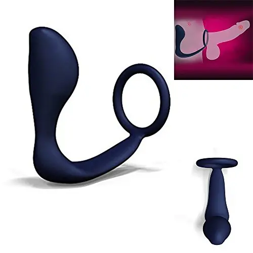 Erection Enhancing Cock Ring & Butt Plug Combo ? Medical Grade Silicone Anal Sex Toy For Adult Man And Woman ? Larger, Thicker Erections ? Incredible Orgasms