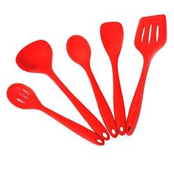 Silicone Cookware Set, Non-Stick Set Silicone Kitchenware Set of 5, Heat-Resistant and Non-Stick Kitchen Utensils Set