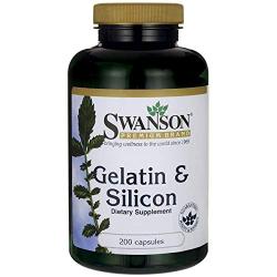 Swanson Gelatin & Silicon 200 Capsules