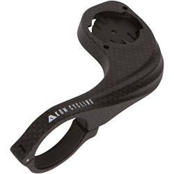 KOM Cycling Garmin Bike Mount with Carbon Finish from Garmin Edge Mount Designed for Garmin Edge 530 and Garmin 830 and Other Garmin Models