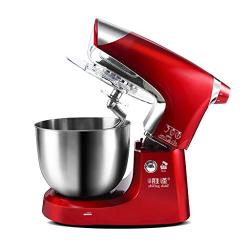 BINZHI Eggbeater Electric Chef Machine Dough Mixer Home Automatic Kneading Machine Flour Mixer Dough Mixer Commercial Multifunction - Red Kitchen gadget