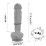HYLHYL3-F Fállo Realistico Safe Silicone Wand Adult Toys with Strong Suction Cup Flesh Color PVC Material (9.25 Inch/23.5cm)