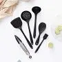 KIYYI Silicone Kitchenware Set Of 6 High Temperature Non-stick Pan Does Not Hurt The Pot Spatula Spoon Food Set Long Anti-scalding Non-slip Kitchen Set