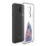 LG G7 ThinQ Case, Soft TPU Slim-Fit Flexible Ultra-Thin Clear Case, Full-Body Rugged Bumper Print Arowana Case for LG G7 ThinQ, Transparent