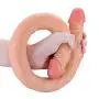 Adabran Double Headed D?`ld.?s Silicone Material Relaxation Waterproof Massager Toys (Flesh)