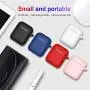 Newest 2019 AirPods Case, Full Protective Silicone AirPods Accessories Cover Compatible with Apple AirPods Wireless and Wired Charging Case(Front LED Visible)