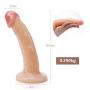 Uudireo Relax Toy 7.28 Inch Super Huge Double Headed D?`ld.?s Silicone Material Relaxation Massager Toys