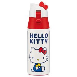 Skater ultra-lightweight one-push stainless steel water bottle Magubotoru 360ml Hello Kitty Blue Square Sanrio stainless bottle SDPC4D