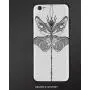 Case for Apple iPhone 6 and iPhone 6s,Shock-Absorption Bumper Cover,Anti-Scratch Back,Dragonfly,Artistic Baroque Patterned Ornamental Dragonfly Figure Old Fashion Bug Design,Black White