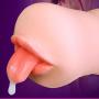 Kaimu Silicone 3D Realistic Male Masturbator Cup Oral Vibrating Sexy Toys Masturbators