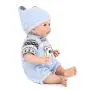 PURSUEBABY Real Life Reborn Baby Doll Boy with Blonde Hair Collectible Ferro 14 Inch Small Size Soft Body Reborn Toddler Doll Cuddle Snuggle Toy Gift Set for Children 3+