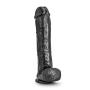 11.5&quot Extra Long Thick Realistic Dildo - Monster Cock and Balls Dong - Sex Toy for Women - Sex Toy for Adults (Black)