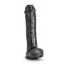 11.5" Extra Long Thick Realistic Dildo - Monster Cock and Balls Dong - Sex Toy for Women - Sex Toy for Adults (Black)