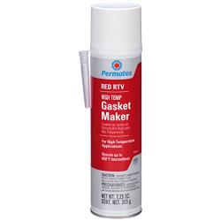 Permatex 81915-12PK High-Temp Red RTV Silicone Gasket, 7.25 oz. Automatic Tube (Pack of 12)