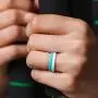ThunderFit Thin and Stackable Silicone Rings, 8 Rings / 4 Rings / 1 Ring - Silicone Wedding Bands for Women - Diamond Pattern
