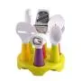 8Pcs/Set Fruits Vegetables Tableware Kitchenware Heat Resistant Silicone Stainless Steel Dinner Kitchen Dining Bar Cooking Tools,8Pcs Kitchenware Set