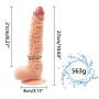 CharmingNight Vibrant Stick Massager 10.63 Inch Realistic Massager Toys Lifelike Silicone-D?ld? Training Kit with Suction Cup for Women Portable Toys