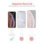 Screen Protector for iPhone X, iPhone XS - by TalkWorks | 3 Pack | Case Compatible 0.33mm 9H Hardness Tempered Glass | Smudge, Scratch & Crack Proof, Crystal Clear HD Clarity