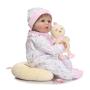 iCradle Lovely 17" 42cm Reborn Baby Doll Soft Silicone Realistic Lifelike Reborn Baby Girl that Look Real Looking New Born Dolls Toddler Xmas Gift Free Magnet Pacifier