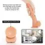 INJO Adult Toy Realistic Dildo Huge Dildo Silicone Dildo Masturbator for Women Sex Toy Dildo (Non-Electric Silicone Dildo 7.8inch)