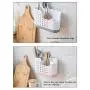 Storage Box Basket Rack Bag, Self-adhesive Detachable Plastic Cutlery Drain Rack Kitchenware Storage Box