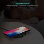 RAVPower RP-PC014 Qi-Certified Fast Wireless Charging Pad, 10W Fast Charge for Galaxy S9 S8+ S8 S7 Edge & 5W Compatible iPhone Xs MAX XR XS X 8 (No Adapter) - Black (Renewed)