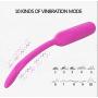 Mini Handheld Inserts Sounding Rod 10 Kinds of Vibration Mode Long Silicone Plug Vibrating Massager for Male
