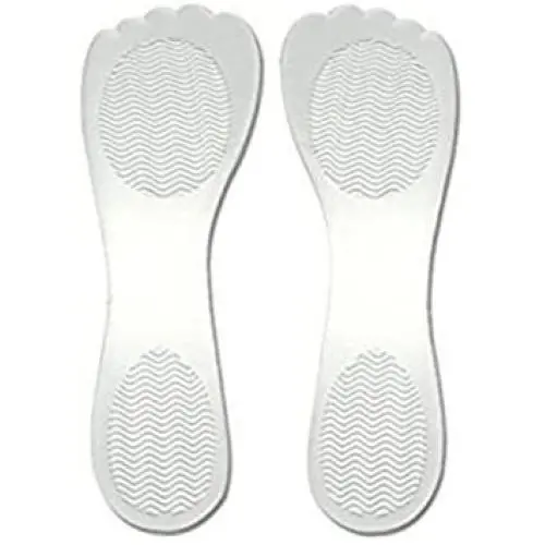 VASANA 1Pair Women Lady Girls Self Adhesive Silicone Gel Non Slip Comfortable Insole High Heel Shoe Pad Cushion Shoe Inserts Metatarsal Pad for Pain Relieve (Clear)