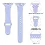 Zekapu Sport Band Compatible for Apple Watch 38mm 42mm 40mm 44mm, Soft Silicone Narrow Slim Sport Replacement Wristband for iWatch Series 5, Series 4, Series 3, Series 2, Series 1 Women