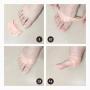 Ball of Foot Pads - Metatarsal Cushions - Soft Gel Silicone Forefoot Pads for Pain Relief 2 Pairs Skin and White