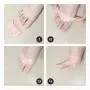 Ball of Foot Pads - Metatarsal Cushions - Soft Gel Silicone Forefoot Pads for Pain Relief 2 Pairs Skin and White
