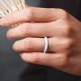 ThunderFit Womens Thin and Stackable 4 Pack Silicone Rings Wedding Bands 2.5mm Width - 2mm Thick