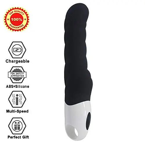 Xoher 7 Speed Silicone Waterproof Rechargeable Quiet Personal Safe Material Female Toy(Black013)
