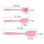 firlar 6pcs Silicone Baking Utensils Set, Pink Silicone Egg Beater Spoon Clip Spatula Oil Brush Kitchenware Hand Whisk Mixer Cookware Set